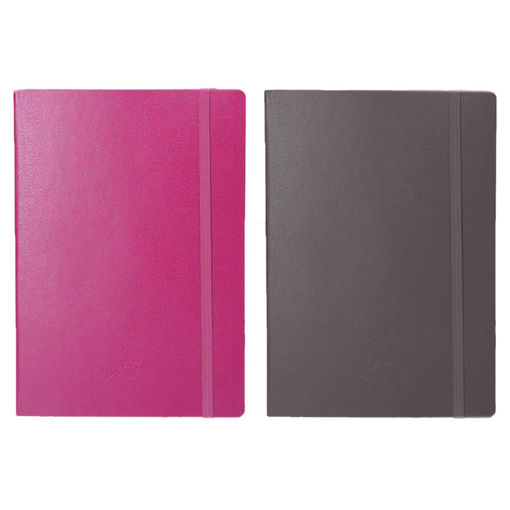 Picture of A5+ DIARY 2026 17X24CM DAY A PAGE FLEXIBLE WITH ELASTIC